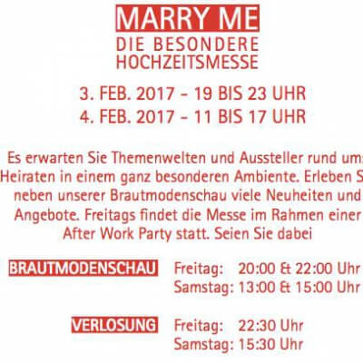 MarryMe-Die besondere Hochzeitsmesse MarryMe-Die besondere Hochzeitsmesse