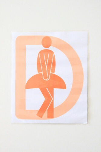 Toilettenschilder D + H Toilettenschilder D + H