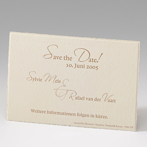 Save the Date Karte Sylvie (2 St.) 723505D-Bild