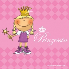 Serviette Prinzessin-Bild
