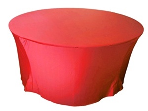 Tischdecken Stretch in der Farbe  Rot-Bild