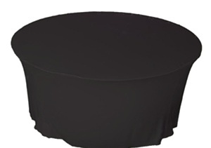 Tischdecken Stretch in der Farbe  Schwarz-Bild