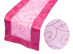 Tischläufer mit Muster in Pink-Bild