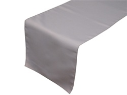 Tischläufer aus Polyester in Silber-Bild