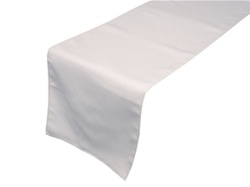 Tischläufer aus Polyester in Weiß-Bild