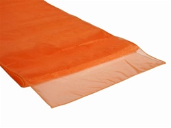 Tischläufer aus Organza in Orange-Bild