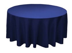Tischdecken (225cm Durchmesser) in der Farbe Marine-Bild