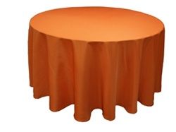 Tischdecken (225cm Durchmesser) in der Farbe Orange-Bild