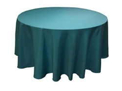 Tischdecken (225cm Durchmesser) in der Farbe Türkis-Bild