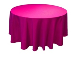 Tischdecken (225cm Durchmesser) in der Farbe Pink-Bild