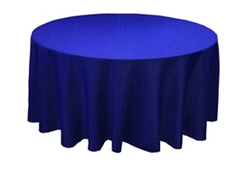 Tischdecken (225cm Durchmesser) in der Farbe Royalblau-Bild