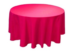 Tischdecken (270cm Durchmesser) in der Farbe Pink-Bild
