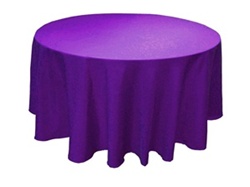 Tischdecken (270cm Durchmesser) in der Farbe Lila-Bild