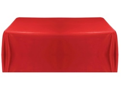 Tischdecken (150x260cm) in der Farbe Rot-Bild