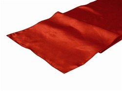 Tischläufer aus Satin in Rot-Bild