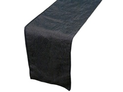 Tischläufer aus Taft in Schwarz-Bild
