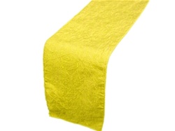 Tischläufer aus Taft in Gelb-Bild