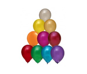 100 Luftballons 30 cm metallic/perl-Bild