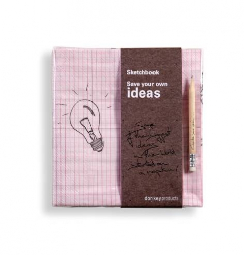 Servietten Sketchbook mit Bleistift-Bild