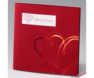 Einladungskarte Herzen in Rot 722034D-Bild
