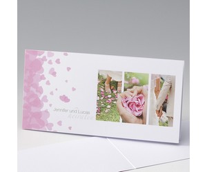 Einladungskarte Rosa Blüten 722029D-Bild