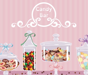 Wandtattoo Candy Bar Ornament 2-Bild