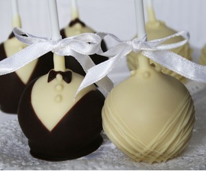 Cake Pop Braut und Bräutigam-Bild